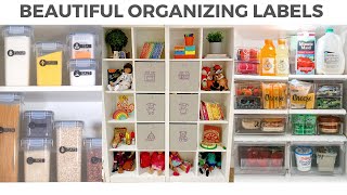 Beautiful Organizing Labels for your Home [upl. by Cathi477]