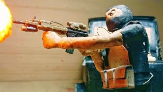 APATZINGÁN Warfare Mexican cartel sicarios shootout gun fight stop motion claymation [upl. by Konstantine25]