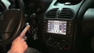 Autoradio OEM 2 Din Peugeot 206 GPSNAVIUSBBluettooth MP3MP4 player [upl. by Saudra148]