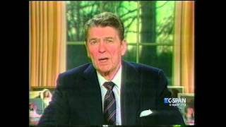 President Reagan on Space Shuttle Challenger Explosion CSPAN [upl. by Dirtsa]