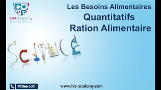 ✅ Science  Les Besoins Alimentaires Quantitatifs  Ration Alimentaire  3eme sciences [upl. by Ad]