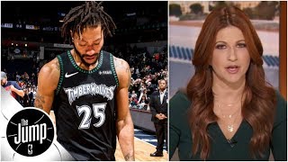 Rachel Nichols reacts to Derrick Rose redemption narrative after 50point game  The Jump [upl. by Dahl]