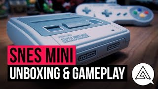 SNES Classic Mini Unboxing Size Comparison amp Gameplay [upl. by Geier]