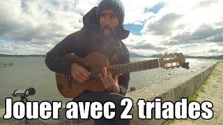 Comment improviser une petite pièce avec deux triades à la guitare [upl. by Alisha]