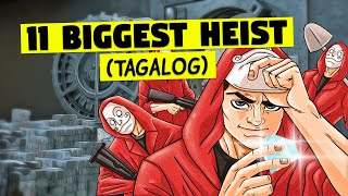 11 BIGGEST Heist in History Tagalog  Moobly TV [upl. by Kandy]