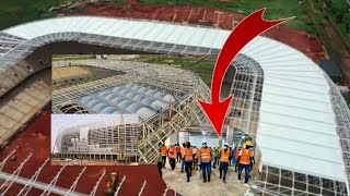 Stade olympique de Diamniadio visite de chantier Galo Bâ partie 3 [upl. by Man651]