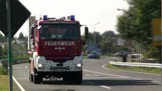 SW2000 FF Darmstadt Innenstadt  WLF ABTank FF Weiterstadt bei Waldbrandübung [upl. by Qidas]