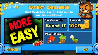 How to Beat The New Professor Evil Expert Challenge Week 24 Round 17 More Easy BTD BATTLES 🐵 [upl. by Melinde332]