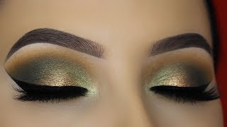 Smokey Golden Olive Eye Makeup Tutorial  ABH Subculture Palette [upl. by Odlanyer137]