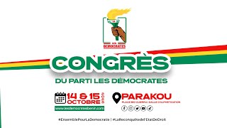 CONGRES DU PARTI LES DEMOCRATES EN LIVE J1 [upl. by Kathleen]