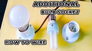 ⭕ Paano Mag Wiring Ng Additional Bulb O Receptacle Socket ⦿ How To Wire Additional Bulb Socket [upl. by Ennayllek96]