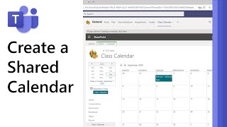 How to create a shared calendar in Microsoft Teams [upl. by Reinke]