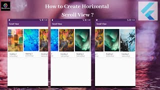 Flutter Tutorial  Flutter Horizontal ListView [upl. by Acnalb]