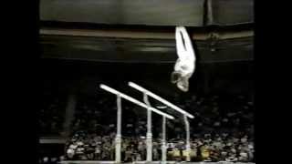 Valeri Liukin URS  1988 Olympics  Compulsories  Parallel Bars [upl. by Gib]