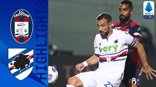 Crotone 01 Sampdoria  Quagliarella Goal Lets Sampdoria Take Home All 3 Points  Serie A TIM [upl. by Hartzel]