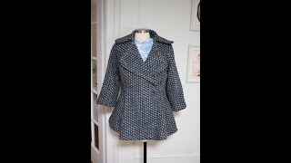 Basting Hair Canvas for a Tailored Coat Sewing Tutorial Lady Grey Coat Sew Along with Gertie [upl. by Ecirtnahs924]