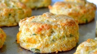 Cheddar Scallion Biscuits Recipe [upl. by Ramak239]