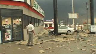 Extreme Wind Video  Derecho Downburst in Hudson Oaks Texas [upl. by Schoof]