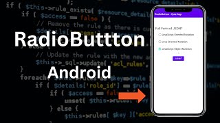 How to Implement RadioButton in Android [upl. by Thgiwd989]