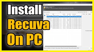 How to Get amp Install Recuva to Recover Delete files on Computer Easy Method [upl. by Onitnas]