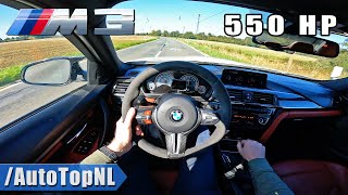 BMW M3 F80 550HP MANUAL POV Test Drive by AutoTopNL [upl. by Mclaughlin820]