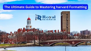 A guide to Harvard Referencing or Formatting I Royal Research I Harvard Referencing [upl. by Blasius614]