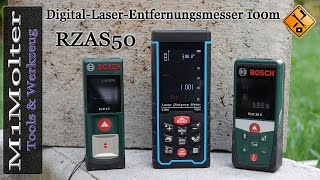 RZAS50 Digital Laser Entfernungsmesser 100m  Vorstellung und Werkzeugtest von M1Molter [upl. by Aromas]