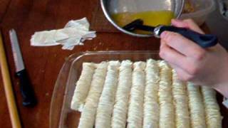 BAKLAVA ROLLS  Its easier than making squares  burma baklava [upl. by Enelehs]