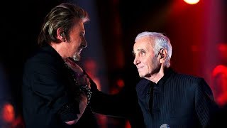 Charles Aznavour et Johnny Hallyday  Ma Vie [upl. by Ahseyn865]