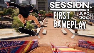 SESSION Skate Sim  First Gameplay PC Xbox Playstation [upl. by Winstonn]