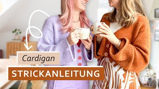 Pumpkin Spice Cardigan Strickanleitung  alle Techniken zur Anleitung erklärt [upl. by Bolitho]