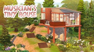 MUSICIANS TINY HOUSE 🎸🌲  The Sims 4 Speed Build [upl. by Ayikan]