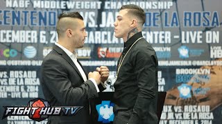 David Lemieux vs Gabriel Rosado  full video press conference  face off video [upl. by Latsyrc]