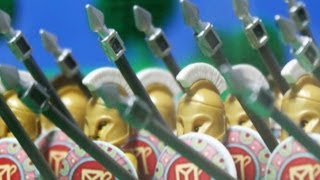 279 BC LEGO Battle of Asculum Greek Pyrrhic Victory over Rome [upl. by Skell]