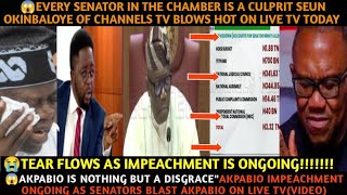 🔥AKPABIO IN TROUBLE AS SEUN OKINBALOYE OF CHANNELS NEWS MOCKS AND HUMILIATES HIM AMIDST IMPEACHMENT [upl. by Synned]