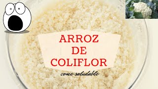 Como preparar ARROZ DE COLIFLOR [upl. by Robby]