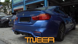 BMW 430i F36 GRAN COUPE X TNEER EXHAUST  DITA RACING [upl. by Zacharie805]