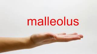 How to Pronounce malleolus  American English [upl. by Egroej]