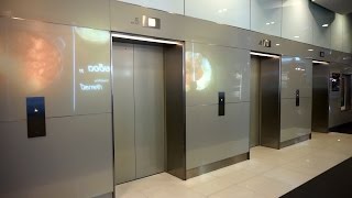 Amazing 2011 Mitsubishi traction elevators  Terminal 21 shopping center Bangkok Thailand [upl. by Arleyne579]