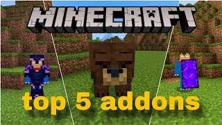 Top 5 addons para o seu Minecraft PE [upl. by Ojeitak]