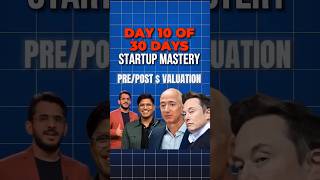 Premoney Valuation vs Postmoney Valuation30 Days Startup Mastery Day 1030youtube short viral [upl. by Hightower]