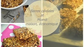 🍴 Recette barres de céréales maison cuisine rapide [upl. by Yessydo769]