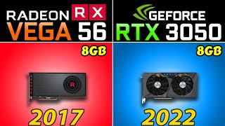 RX Vega 56 vs RTX 3050  20 New Games Benchmarks [upl. by Melisandra]