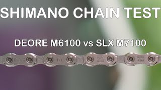 Shimano Deore vs SLX  12 speed chain test [upl. by Rehnberg]