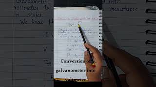 conversion of galvanometer into voltmeter [upl. by Enywtna]