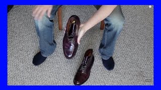 Alden J Crew Cordovan Cap Toe Boots [upl. by Betty306]