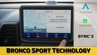 Ford Bronco Sport Sync3 20212024 models  Apple CarPlay Android Auto Navigation and more [upl. by Wentworth]