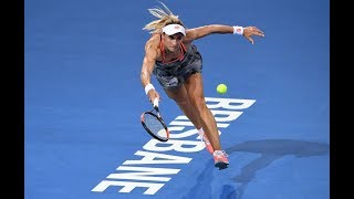 Lesia Tsurenko  2019 Brisbane International  Shot of the Day [upl. by Harsho]