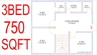 28x40 house plans  1100 sq ft house plans 3bedroom  Low budget house construction  4bhk house [upl. by Leirbag]