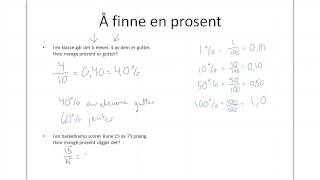 Å finne en prosent [upl. by Silverts]